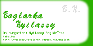 boglarka nyilassy business card